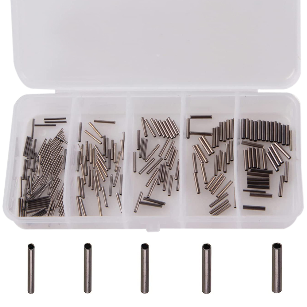 Fishing Line Box - 180 sztuk/pudło 0.6mm-1.4mm miedziana rurka wędkarska