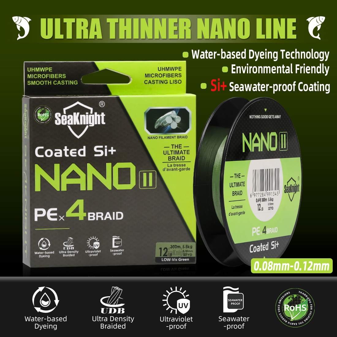 Copolymer Line - SeaKnight marka NANO II seria 300M