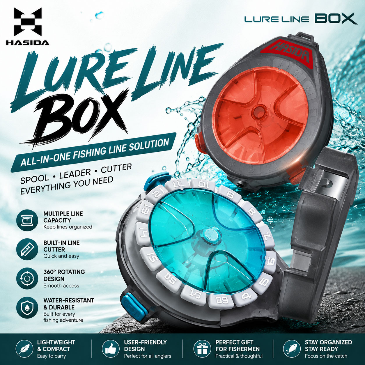 Fishing Line Box - Pudełko na przynęty HASIDA Sub Line