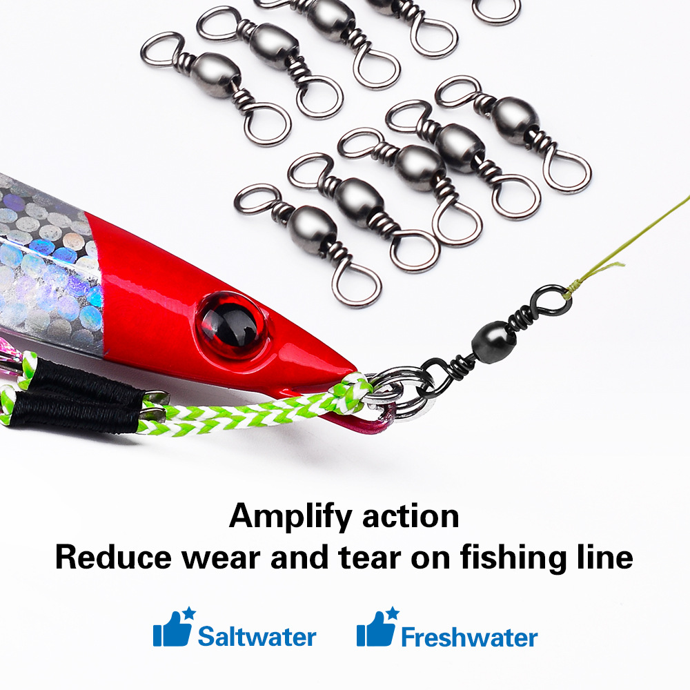 100 sztuk krętliki wędkarskie  – Saltwater Line recenzja i cena